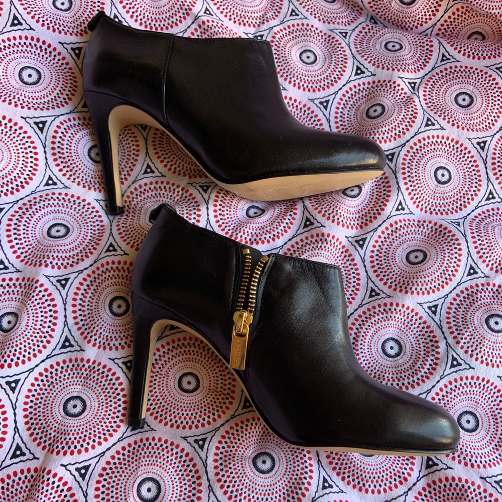 Michael Kors Leather Short Boots with Heels